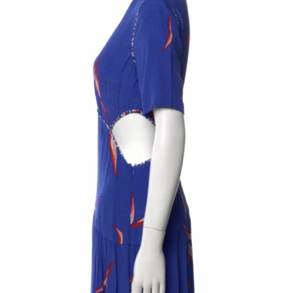 Ba&sh blue cut out maxi dress size S - Picture 2 of 7